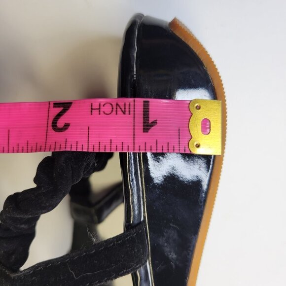 WOMENS Size 9 Blue Silver Black Sandals Peacock Motif Slippers Flats Shoes - NEW - Picture 11 of 13